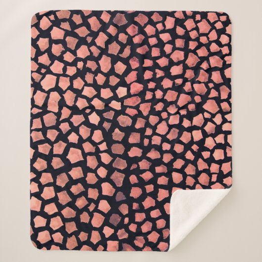 肌のシームレスな模様 シェルパブランケット (正面)
