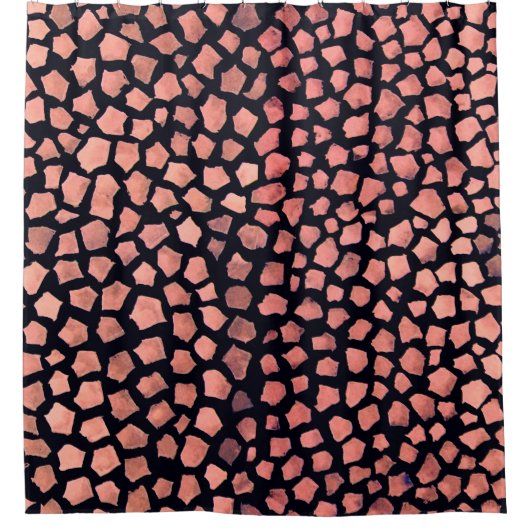 肌のシームレスな模様 シャワーカーテン (正面)