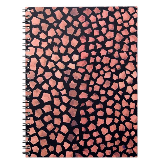肌のシームレスな模様 ノートブック (正面)