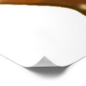 肌の数々の肌の肌の肌の色の平和のサインの手貼り ポスター (角)