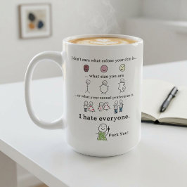 肌の色なんて気にしないわ Funny Meme コーヒーマグカップ