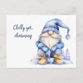 肌寒いけれども魅力的格言 シーズンポストカード (正面)