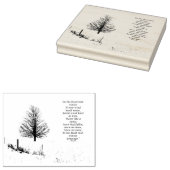 肌寒い冬のカードのスタンプ ラバースタンプ (押印)