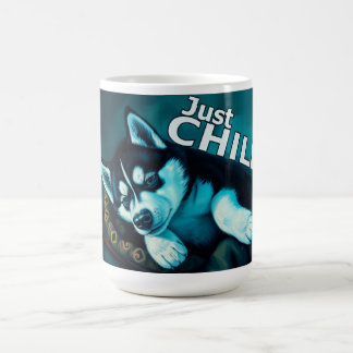 肌寒い子犬 コーヒーマグカップ