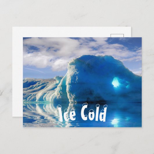 肌寒い氷山 ポストカード (正面/裏面)