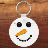 肌寒い顔 キーホルダー (正面)