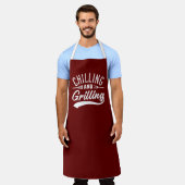 肌寒く焼けること エプロン (着用した状態)