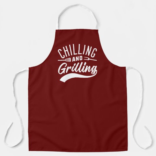 肌寒く焼けること エプロン (正面)