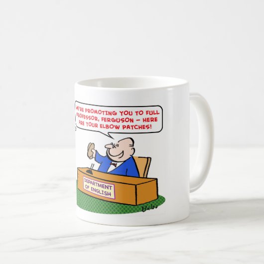 肘はプロモーションの正教授を修繕します コーヒーマグカップ (正面右)