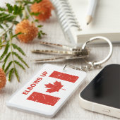 肘を上げる キーホルダー (正面右)