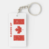 肘を上げる キーホルダー (裏面)