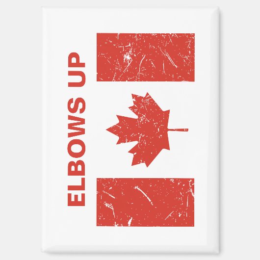 肘を上げる マグネット (正面)