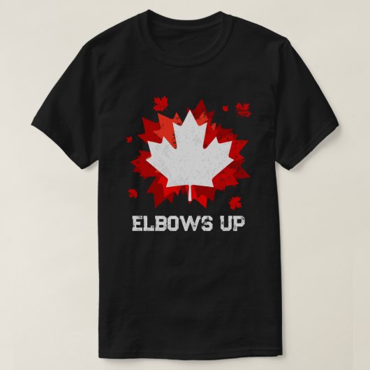 肘を上げる Tシャツ (デザイン正面)