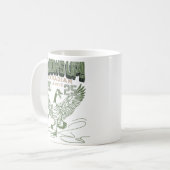 肘を上げろ！カナダグースカナダホッケー文化 コーヒーマグカップ (正面左)