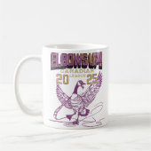 肘を上げろ！カナダグースカナダホッケー文化 コーヒーマグカップ (左)