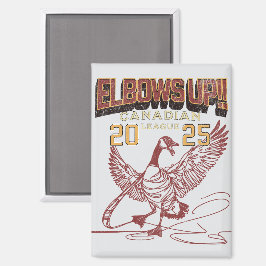 肘を上げろ！カナダリーグカナダゲーゼ マグネット