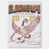 肘を上げろ！カナダリーグカナダゲーゼ マグネット (正面)
