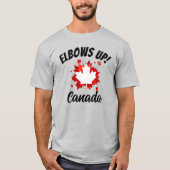 肘を上げろ！カナダ Tシャツ (正面)