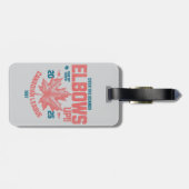 肘を上げろ！ボード越しカナダリーグホッケー ラゲッジタグ (裏面横)