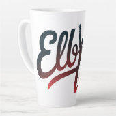 肘を張る カフェラテマグ (左アングル)