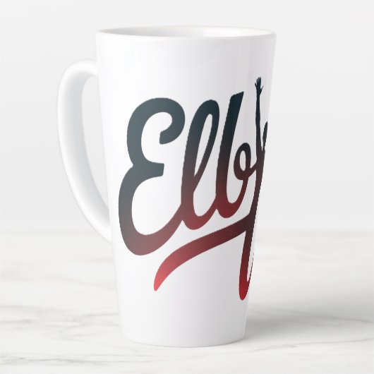 肘を張る カフェラテマグ (左アングル)