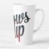 肘を張る カフェラテマグ (右)