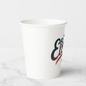 肘を張る 紙コップ (右)