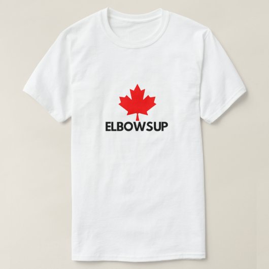 肘を張る Tシャツ (デザイン正面)