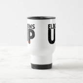 肘アップはっきりした動揺してタイポグラフィ トラベルマグ (中央)