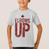 肘アップ – カナダのために強く立つ Tシャツ (正面)