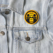 「肘バンプのみ、お願い」インフルエンザの季節の衛生 缶バッジ (インサイチュ)