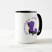 肘掛け椅子の研究者マグ マグカップ (正面右)