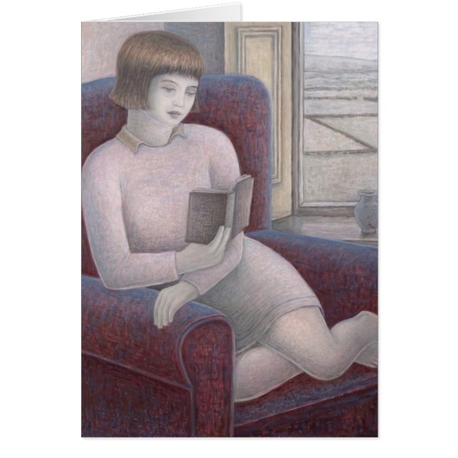 肘掛け椅子2009年の女の子の読書 (正面)