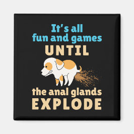 肛門腺が爆発するまでVet Techおもしろいとゲーム マグネット