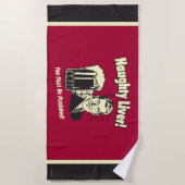 肝いけな：罰せられるべきだ ビーチタオル (正面)