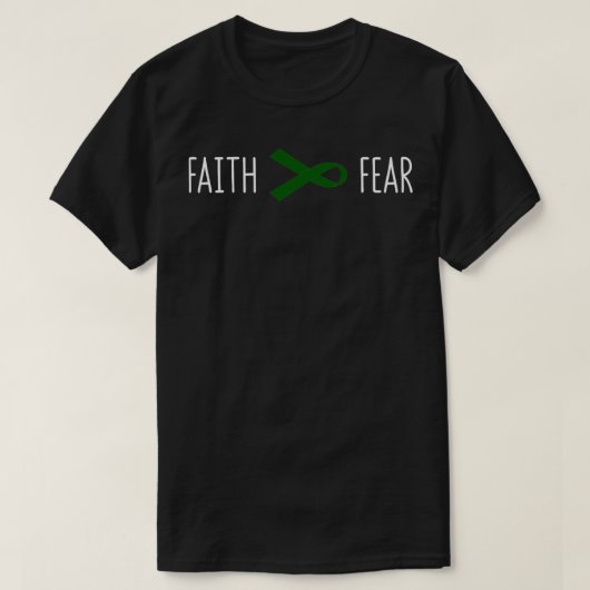 肝がんの認識度による恐怖心への信仰 Tシャツ (デザイン正面)