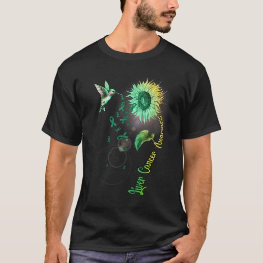 肝がんヒマワリ Tシャツ (正面)