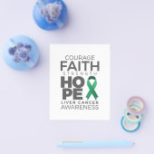 肝やる気を起こさせるがん認識度引用文ことわざ チラシ (シングル)