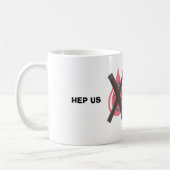 肝炎のマグ コーヒーマグカップ (左)