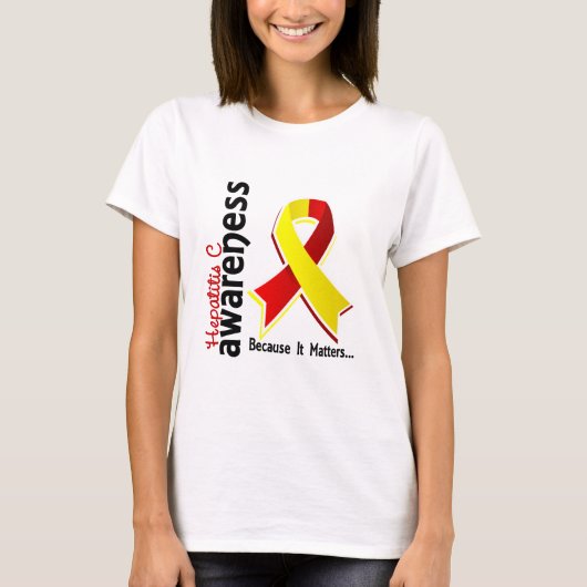 肝炎の認識度5 Tシャツ (正面)