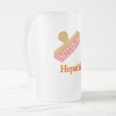 肝炎 フロストグラスビールジョッキ (正面左)