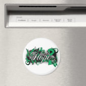 肝疾患希望ガーデンリボン マグネット (インサイチュ (食洗機))