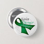 肝疾患認識度帯 缶バッジ (正面&裏面)
