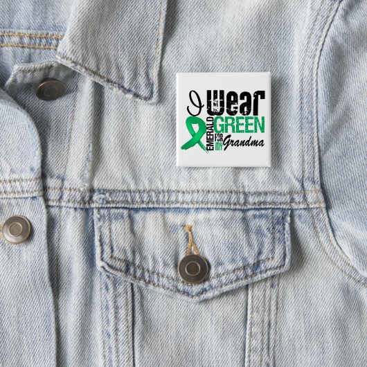 肝癌I衣服エメラルドグリーンおばあちゃん 缶バッジ (インサイチュ)