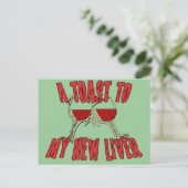 肝移植は良い贈り物を得る ポストカード (スタンド正面)