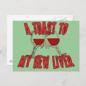 肝移植は良い贈り物を得る ポストカード (正面/裏面)