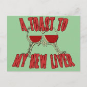 肝移植は良い贈り物を得る ポストカード (正面)