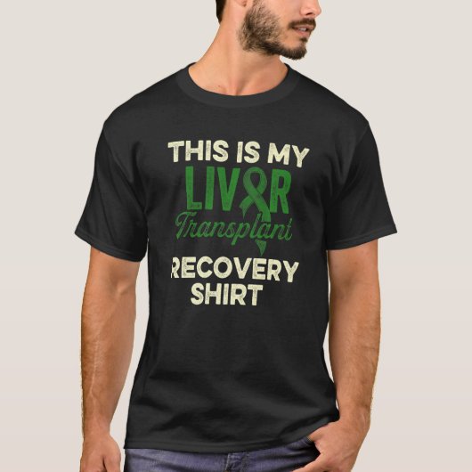 肝移植サバおもしろいー臓戦士1 Tシャツ (正面)