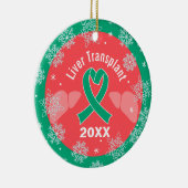 肝移植ドナー&レシピエントホリデーカスタム セラミックオーナメント (右)