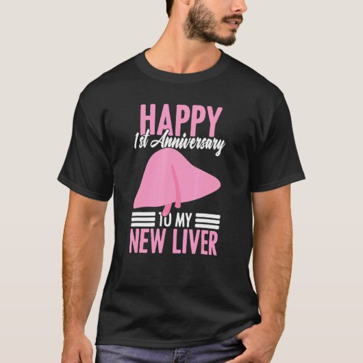 肝移植レシピエント生存者1周年記念 Tシャツ (正面)